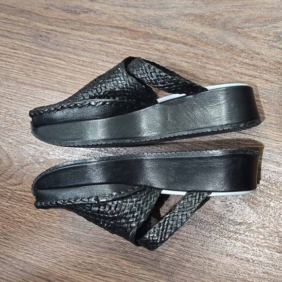 Stephane Kelian Black Woven Women's Shoes - Picture 3 of 7